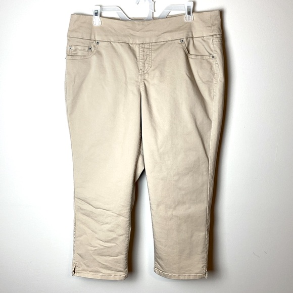 Stitchstar Pull On Capri Tan Pockets Size 1X - Picture 2 of 13